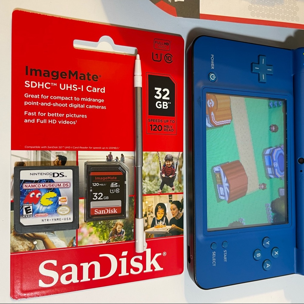 SOLD (1)Nintendo DSi XL Midnight Blue (1)NEW🔌 (1)NEW 32GB CARD (7)Games! - Picture 3 of 15